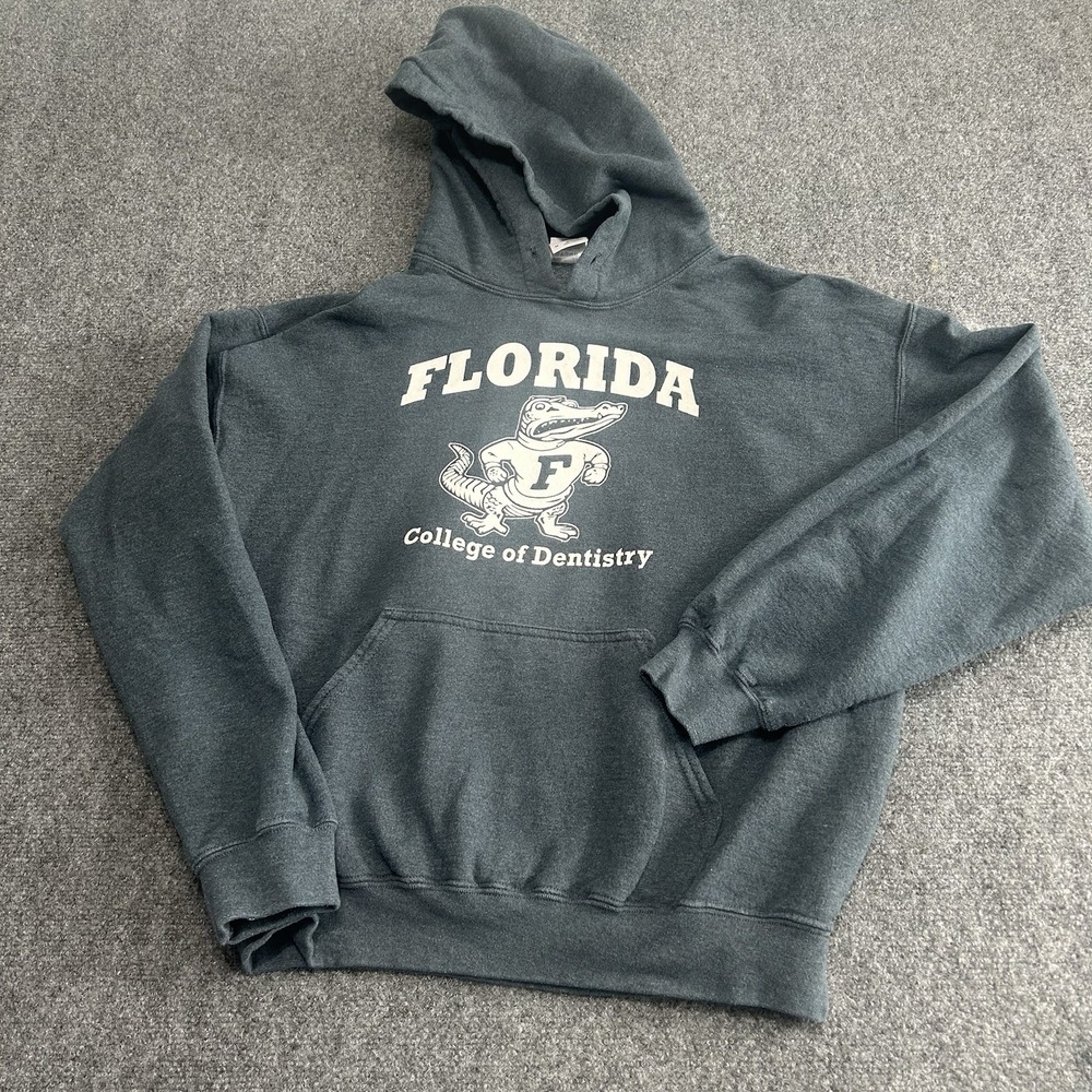 University Of Florida College Of Dentistry Hoodie Sweatshirt Medium Blue